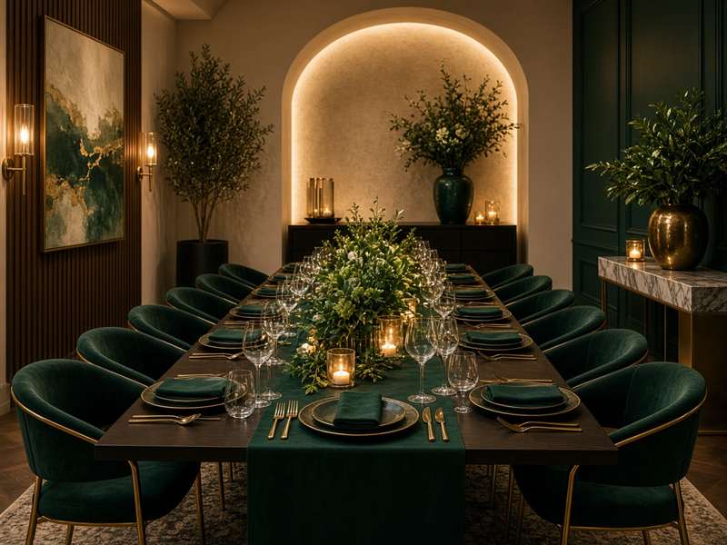 Ambiente de jantar elegante